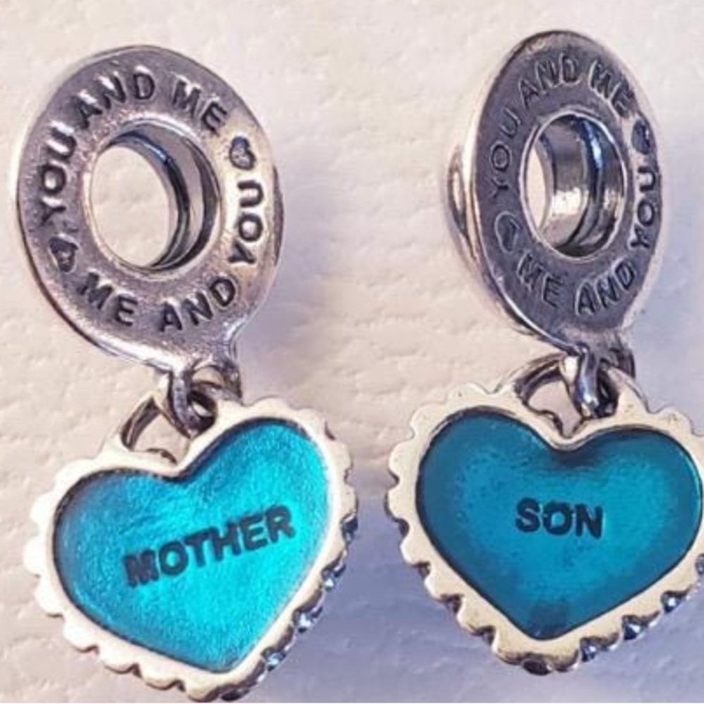 Pandora Retired Mother and Son Charm set Guaranteed Authentic